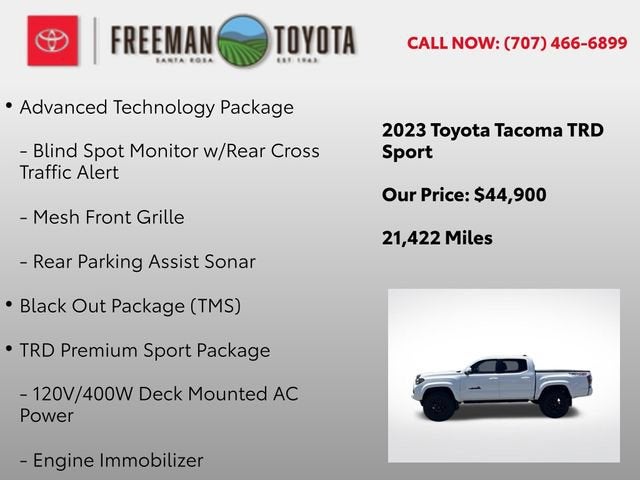 2023 Toyota Tacoma TRD Sport Double Cab 5' Bed V6 AT