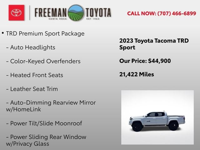 2023 Toyota Tacoma TRD Sport Double Cab 5' Bed V6 AT