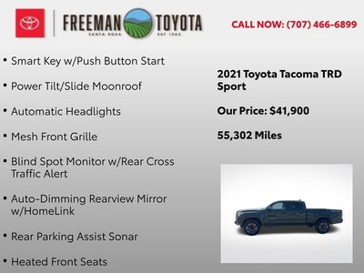 2021 Toyota Tacoma TRD Sport Double Cab 6' Bed V6 AT