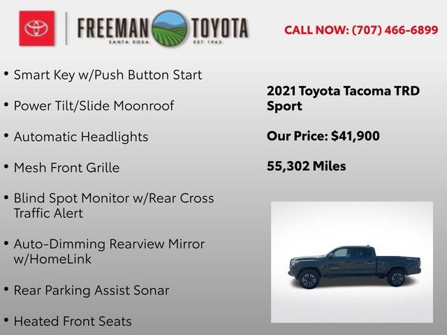 2021 Toyota Tacoma TRD Sport Double Cab 6' Bed V6 AT