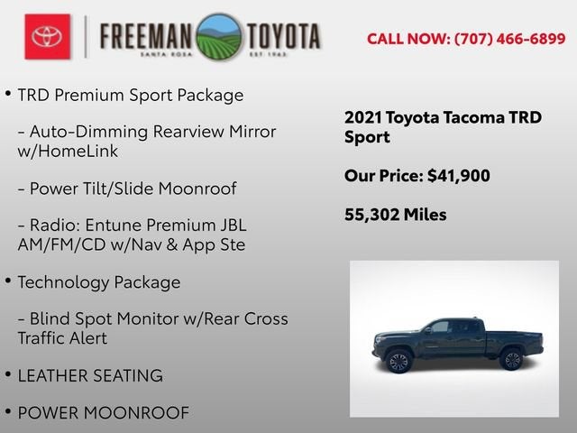 2021 Toyota Tacoma TRD Sport Double Cab 6' Bed V6 AT