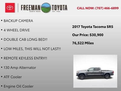 2017 Toyota Tacoma SR5 Double Cab 6' Bed V6 4x4 AT