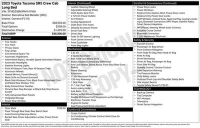 2023 Toyota Tacoma SR5 Double Cab 6' Bed V6 AT