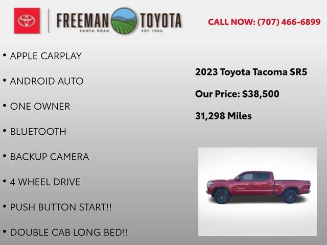 2023 Toyota Tacoma SR5 Double Cab 6' Bed V6 AT