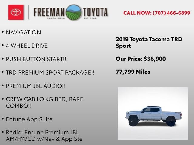 2019 Toyota Tacoma SR5 Double Cab 6' Bed V6 AT