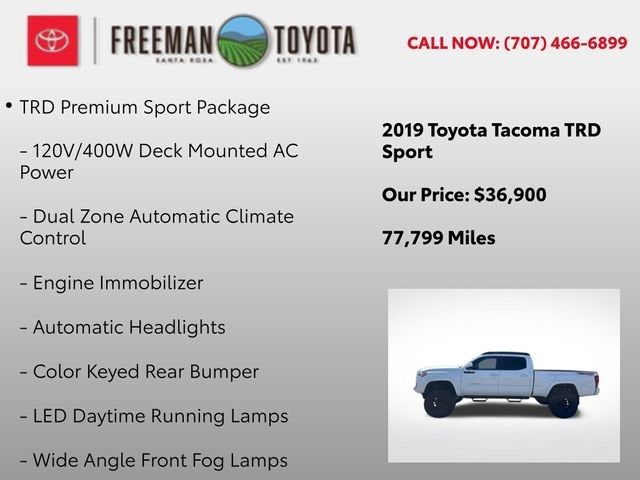 2019 Toyota Tacoma SR5 Double Cab 6' Bed V6 AT