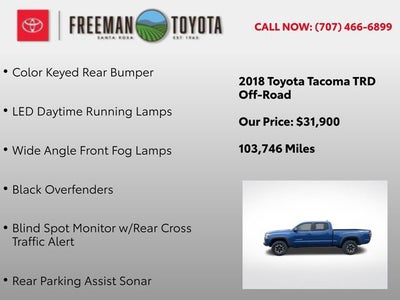 2018 Toyota Tacoma SR5 Double Cab 6' Bed V6 4x4 AT