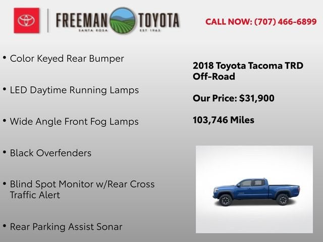 2018 Toyota Tacoma SR5 Double Cab 6' Bed V6 4x4 AT