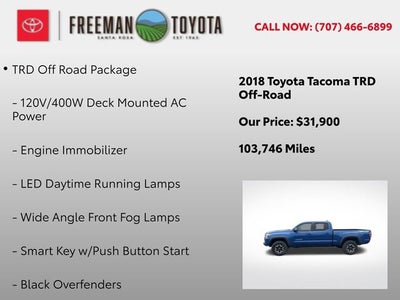 2018 Toyota Tacoma SR5 Double Cab 6' Bed V6 4x4 AT