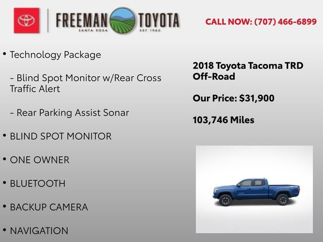 2018 Toyota Tacoma SR5 Double Cab 6' Bed V6 4x4 AT