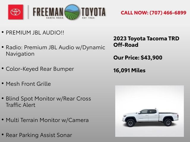 2023 Toyota Tacoma TRD Off Road Double Cab 6' Bed V6 AT