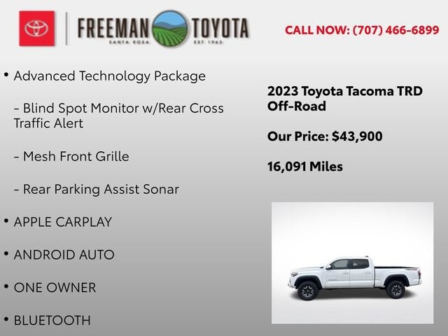 2023 Toyota Tacoma TRD Off Road Double Cab 6' Bed V6 AT