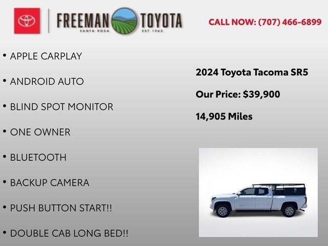 2024 Toyota Tacoma SR5 Double Cab 6' Bed AT