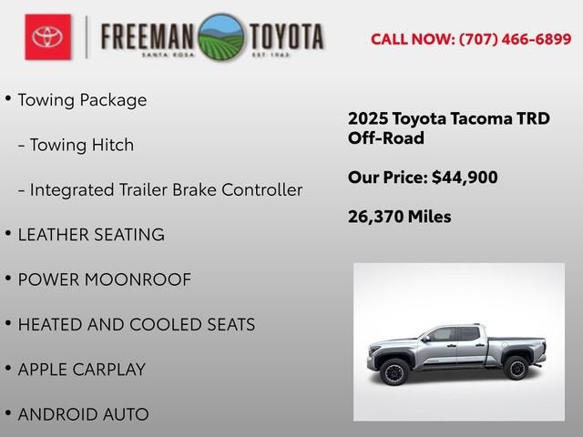 2025 Toyota Tacoma TRD Off Road Double Cab 6' Bed AT
