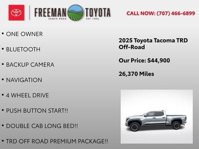 2025 Toyota Tacoma TRD Off Road Double Cab 6' Bed AT