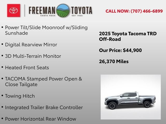 2025 Toyota Tacoma TRD Off Road Double Cab 6' Bed AT