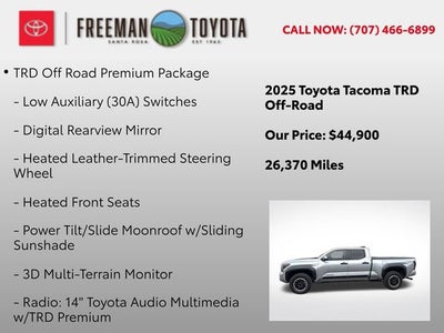 2025 Toyota Tacoma TRD Off Road Double Cab 6' Bed AT