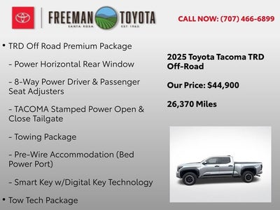2025 Toyota Tacoma TRD Off Road Double Cab 6' Bed AT