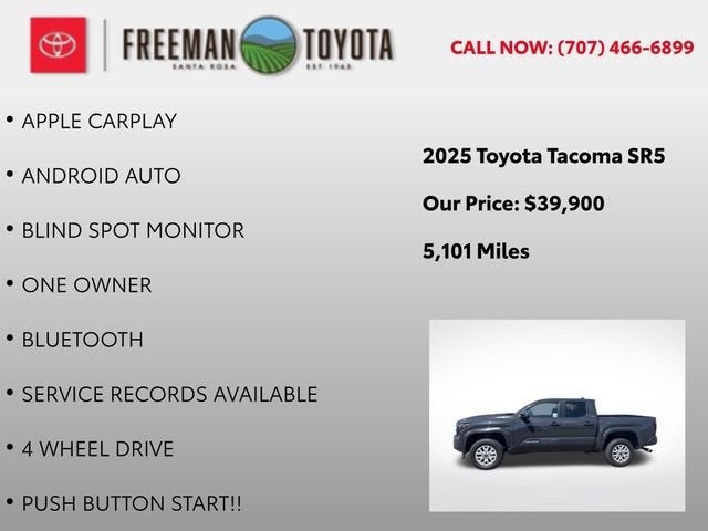 2025 Toyota Tacoma SR Double Cab 5' Bed AT