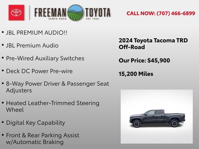 2024 Toyota Tacoma TRD Off Road Double Cab 6' Bed AT