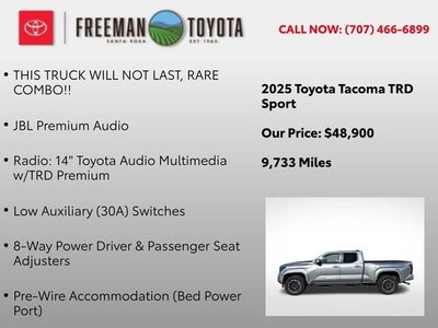 2025 Toyota Tacoma TRD Sport Double Cab 6' Bed AT
