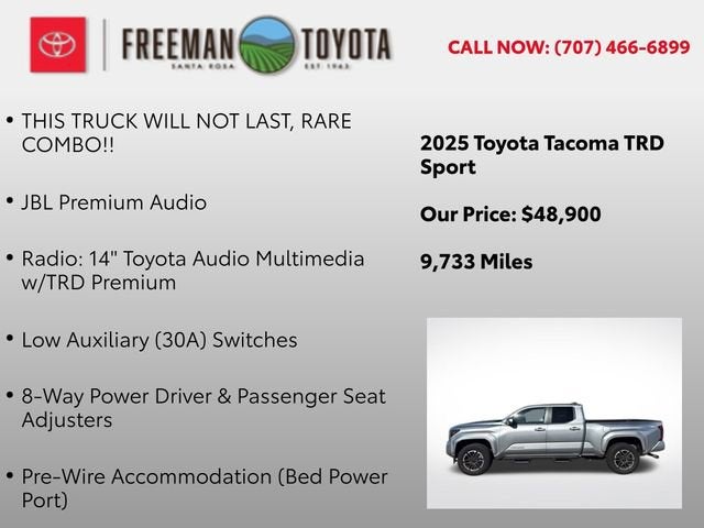 2025 Toyota Tacoma TRD Sport Double Cab 6' Bed AT