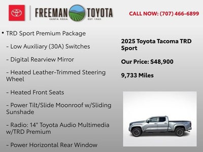 2025 Toyota Tacoma TRD Sport Double Cab 6' Bed AT
