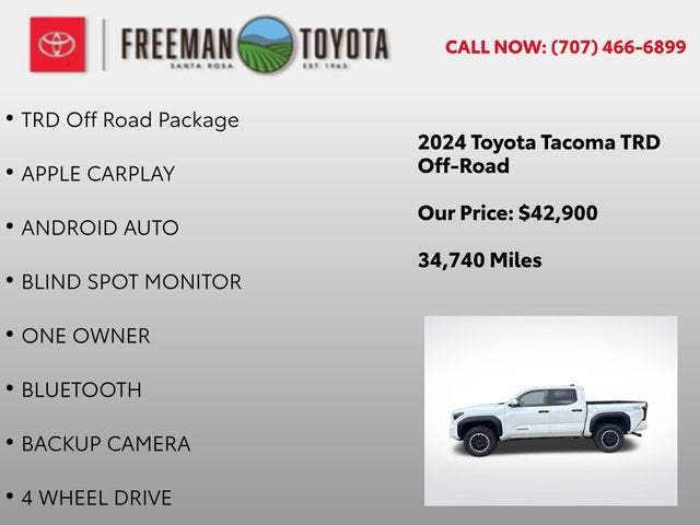 2024 Toyota Tacoma TRD Off Road Double Cab 5' Bed AT