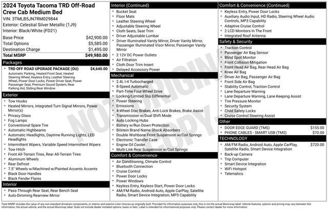 2024 Toyota Tacoma Base