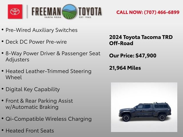 2024 Toyota Tacoma TRD Off Road Double Cab 6' Bed AT