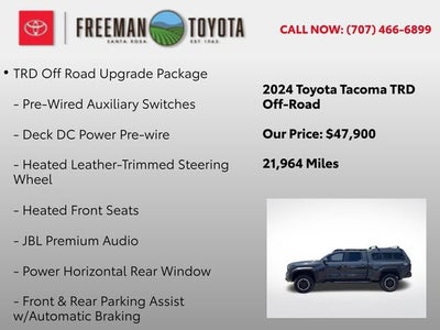 2024 Toyota Tacoma TRD Off Road Double Cab 6' Bed AT