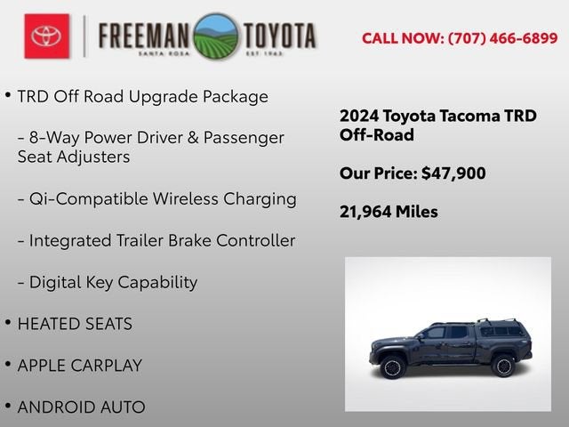 2024 Toyota Tacoma TRD Off Road Double Cab 6' Bed AT