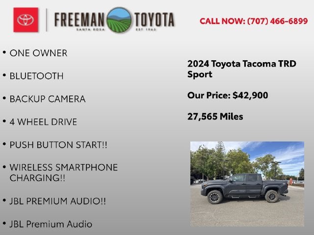 2024 Toyota Tacoma TRD Sport Double Cab 5' Bed AT