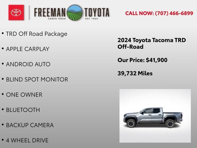 2024 Toyota Tacoma TRD Off Road Double Cab 5' Bed AT