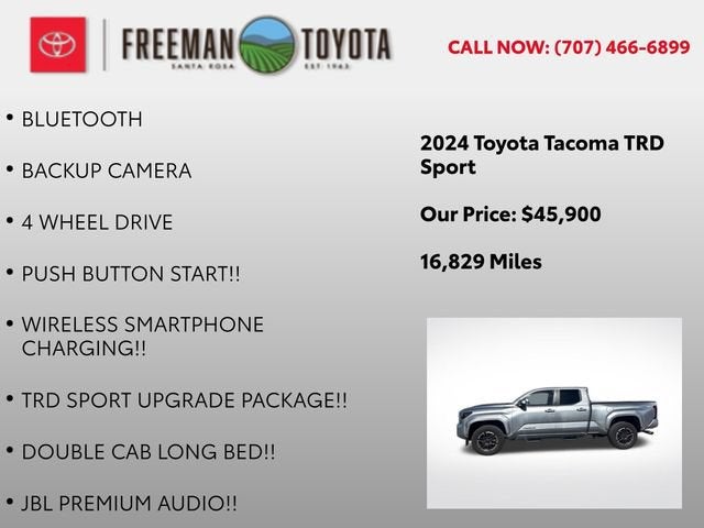 2024 Toyota Tacoma TRD Sport Double Cab 6' Bed AT