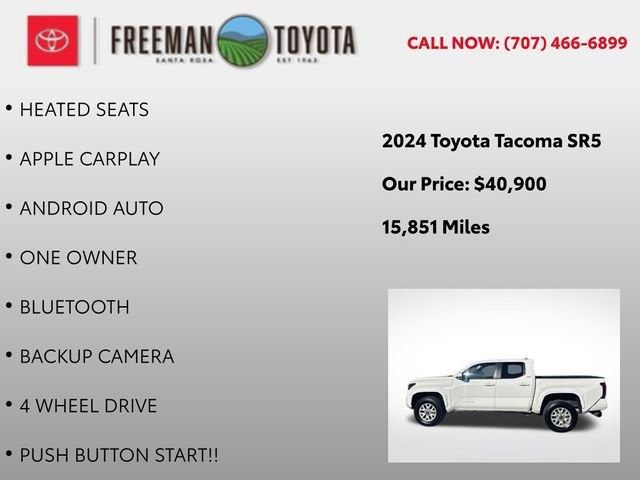 2024 Toyota Tacoma SR5 Double Cab 5' Bed AT