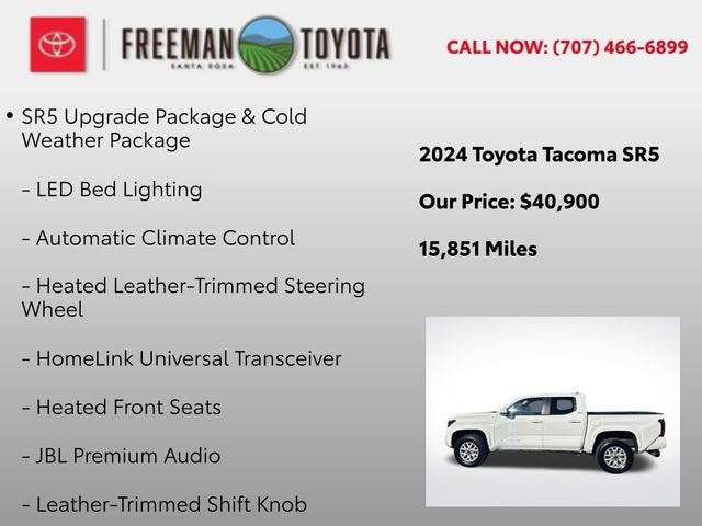 2024 Toyota Tacoma SR5 Double Cab 5' Bed AT