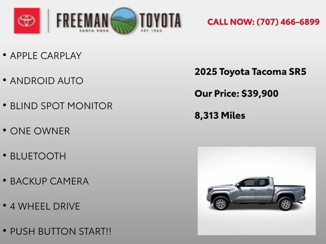 2025 Toyota Tacoma SR Double Cab 5' Bed AT