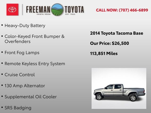 2014 Toyota Tacoma 4WD Double Cab LB V6 AT