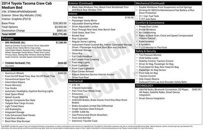 2014 Toyota Tacoma 4WD Double Cab LB V6 AT