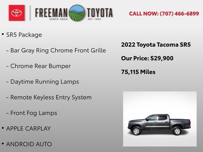 2022 Toyota Tacoma SR Double Cab 5' Bed I4 AT