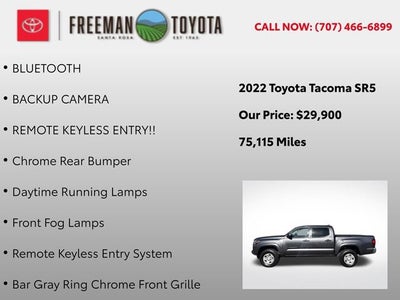 2022 Toyota Tacoma SR Double Cab 5' Bed I4 AT