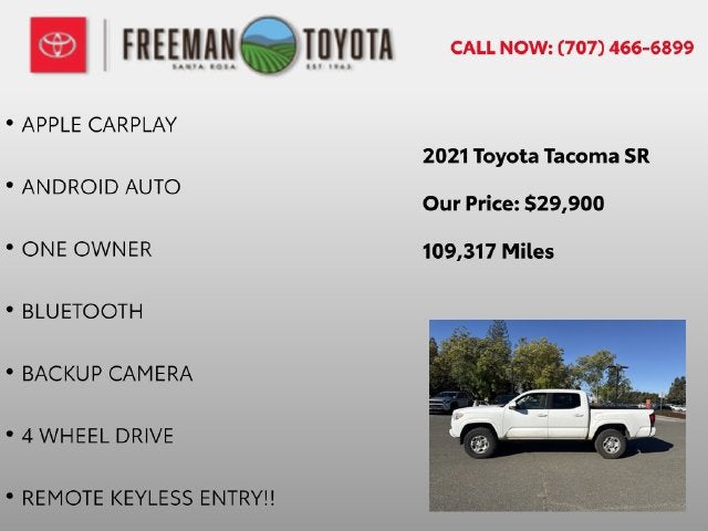 2021 Toyota Tacoma SR Double Cab 5' Bed V6 AT