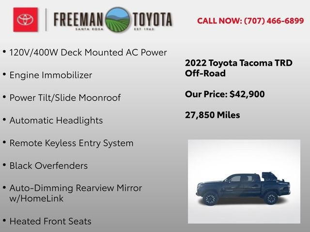 2022 Toyota Tacoma SR Double Cab 5' Bed V6 AT