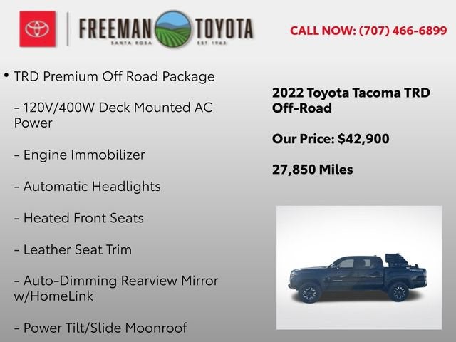 2022 Toyota Tacoma SR Double Cab 5' Bed V6 AT