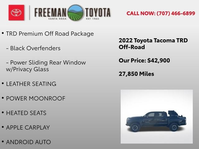 2022 Toyota Tacoma SR Double Cab 5' Bed V6 AT