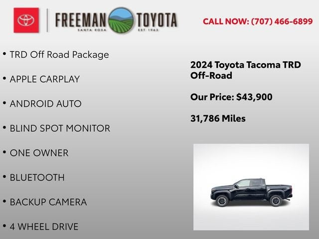 2024 Toyota Tacoma TRD Off Road Double Cab 5' Bed AT