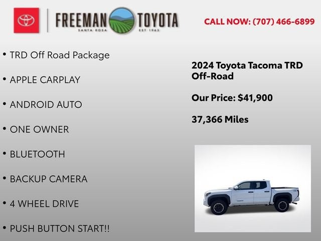 2024 Toyota Tacoma TRD Off Road Double Cab 5' Bed AT