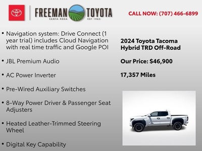 2024 Toyota Tacoma TRD Off Road Hybrid Double Cab 5' Bed AT
