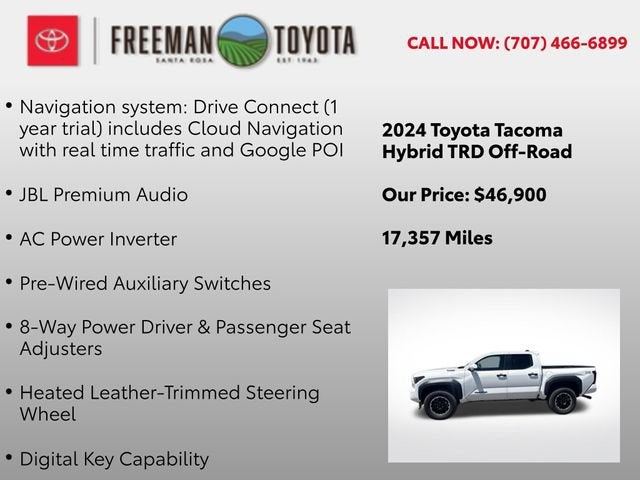 2024 Toyota Tacoma TRD Off Road Hybrid Double Cab 5' Bed AT